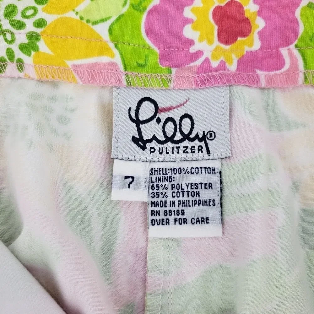 Lilly Pulitzer Capris‎ Pants Croc Monsieur Pink Green Alligators